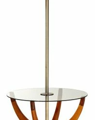 Buy ✨ Pacific Coast Lighting Wood And Metal Floor Lamp With Cherry Blossom 3X498 😍